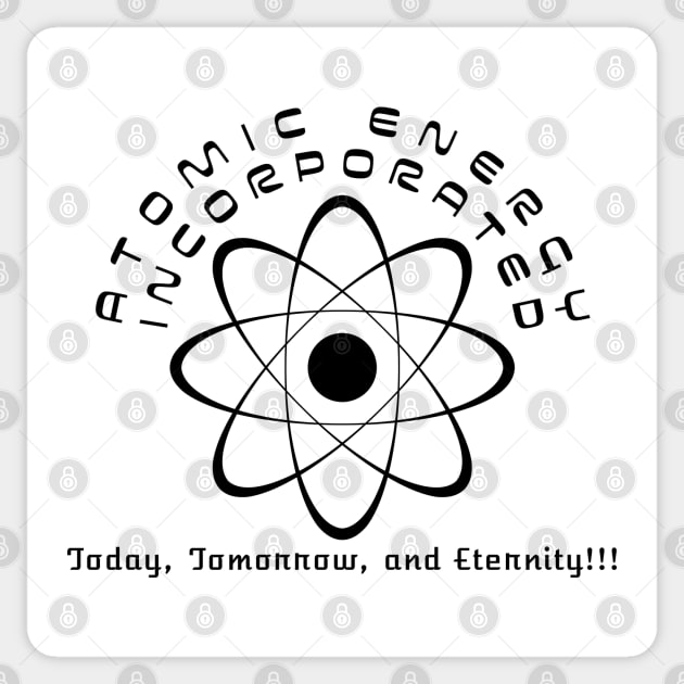 Atomic Energy Incorporated Sticker by Designs by Dyer